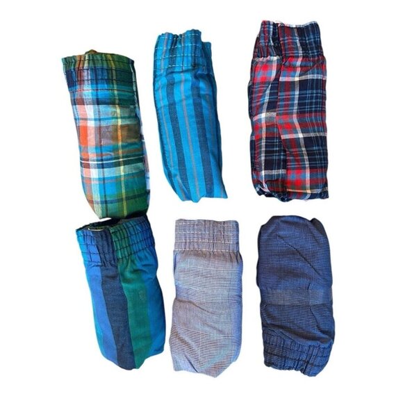 Fruit of the Loom Men's Tag-Free No Bunching Boxers Plaid 2XL/ 44-46" - 6 Pack - Picture 6 of 6